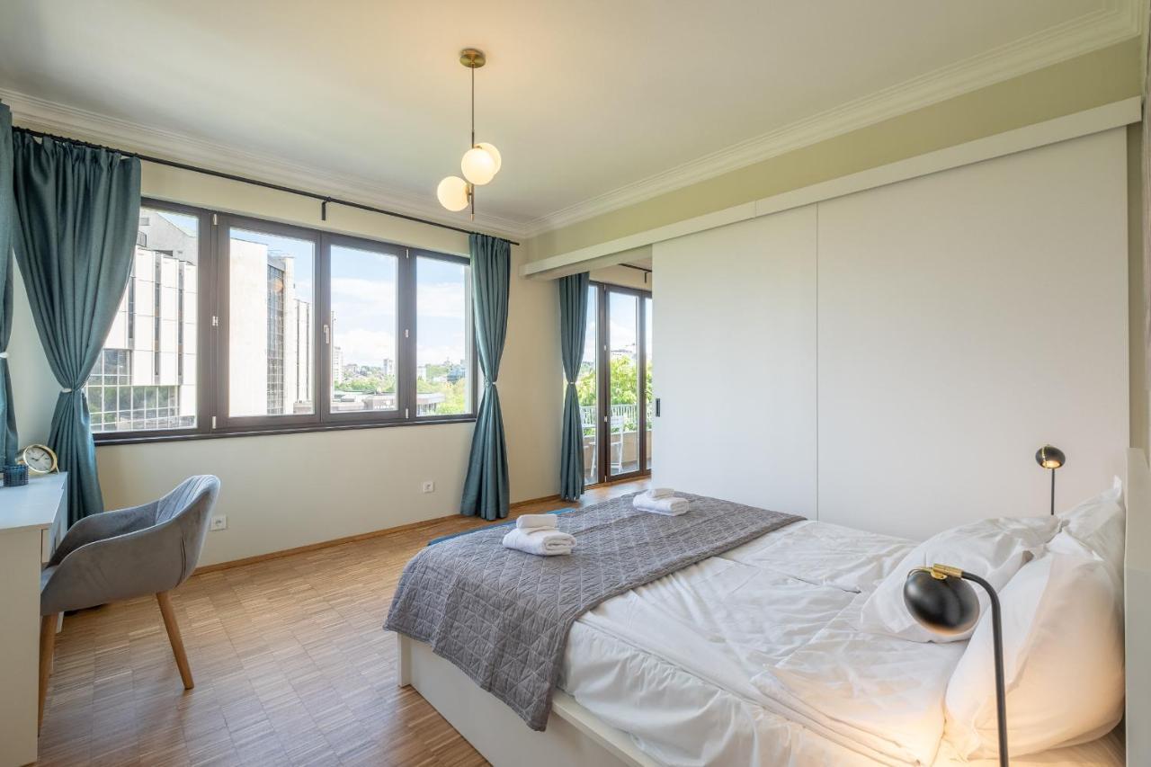 Sunrise 1Bdrm View Apartment Ndk Congress Centre Sófia Exterior foto